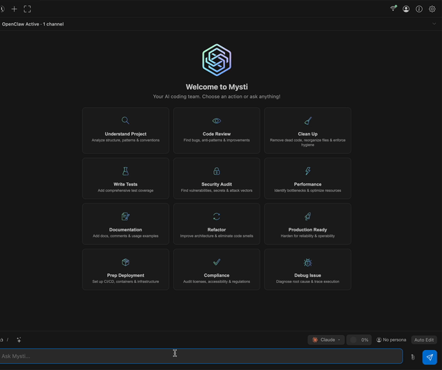 Slash Commands Menu